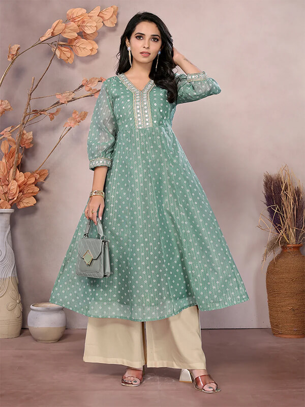 Embroidered Anarkali Kurta