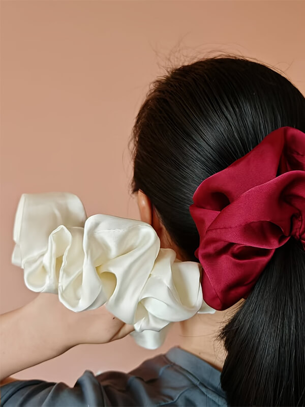 Silk Hair Scrunchie Set