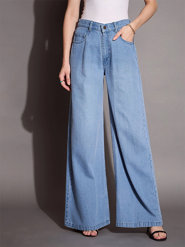 High-Rise Wide Leg Jeans